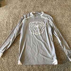 Grey/white Missouri State long sleeve